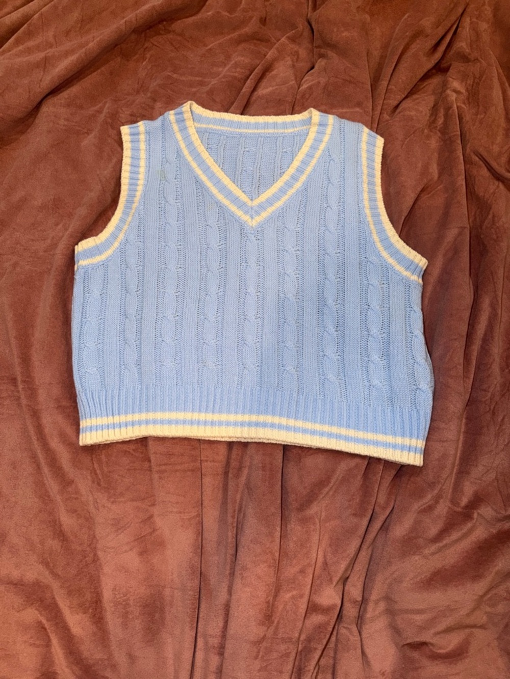 Blue Knit Vest